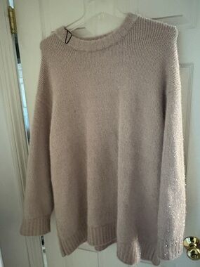 Soft Knit Crewneck Sweater - Dusty Lavender